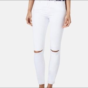 Topshop Moto Distressed Skinny Jeans
